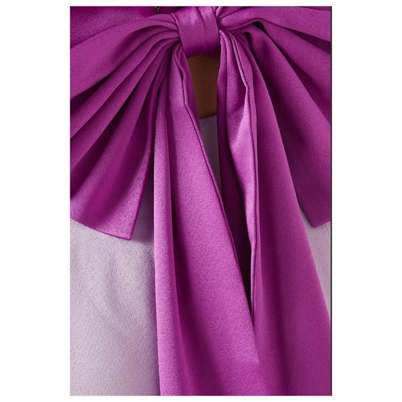 Elliatt | Halter Neck Back Bow Avril Maxi Dress Gown Lilac & Orchid | S - Picture 5 of 15